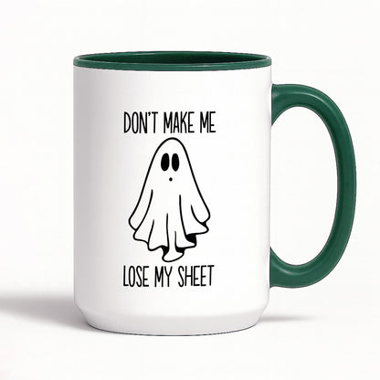 Kubek z nadrukiem "Don't make me loose my sheet" HALLOWEEN 🎃