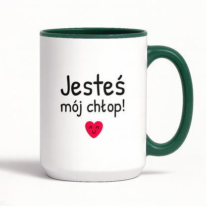 Kubek z nadrukiem - "Jesteś mój chłop!"