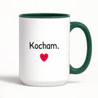 Kubek z nadrukiem - "Kocham."