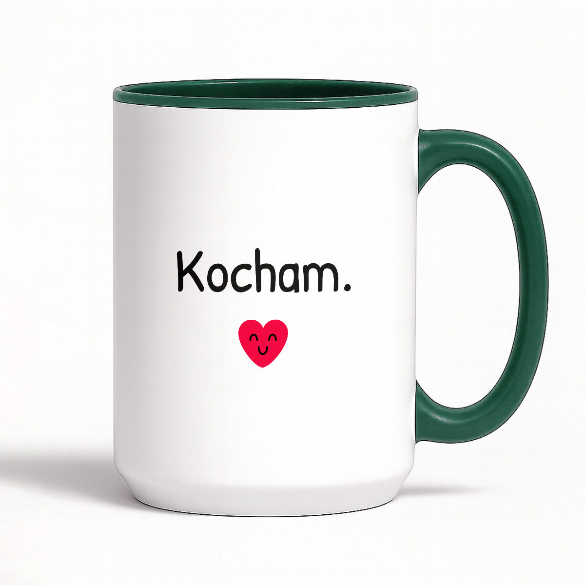 Kubek z nadrukiem - "Kocham."