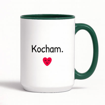 Kubek z nadrukiem - "Kocham."