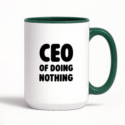 Kubek z nadrukiem - "CEO of doing nothing"