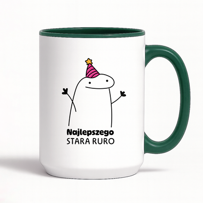 Kubek z nadrukiem - "Najlepszego stara ruro"