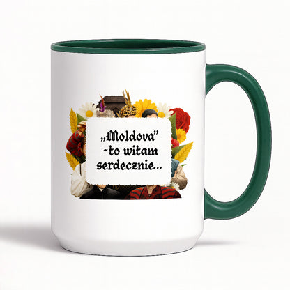 Kubek z nadrukiem "„Moldova” to witam serdecznie..." NOWE 1670