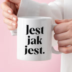 Kubek z nadrukiem "Jest jak jest" 330 ml
