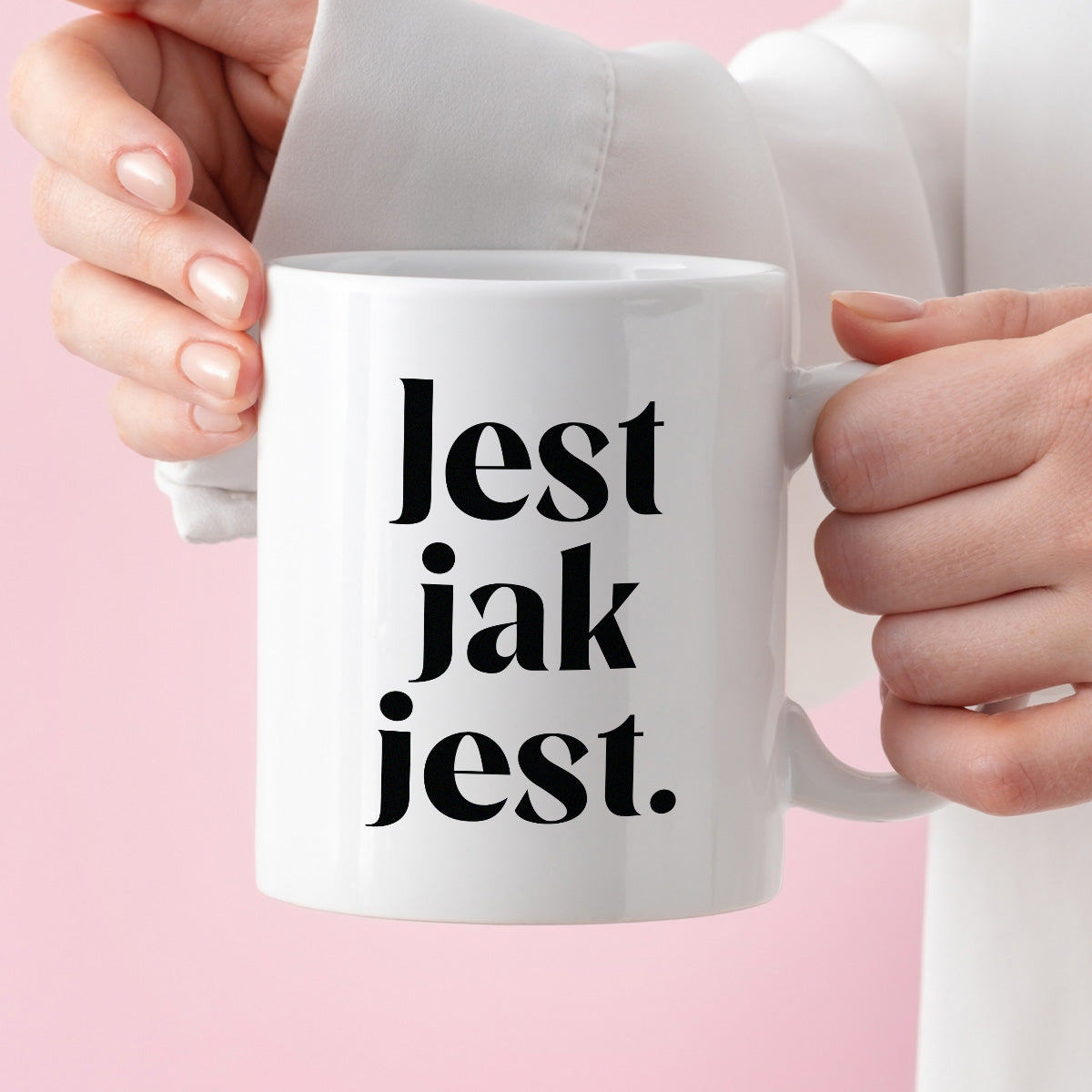 Kubek z nadrukiem "Jest jak jest" 330 ml
