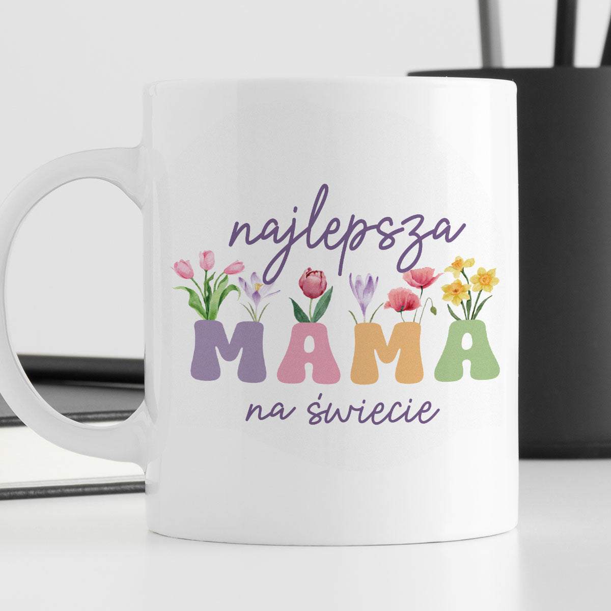 Kubek z nadrukiem "Najlepsza mama na świecie"