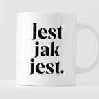 Kubek z nadrukiem "Jest jak jest" 330 ml