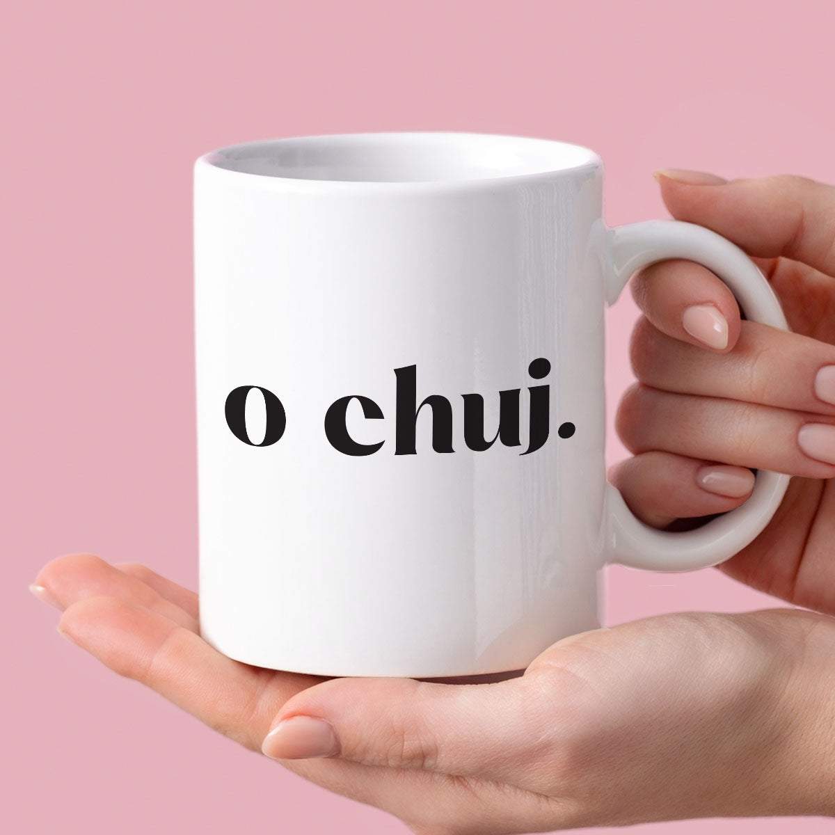 Kubek z nadrukiem "o chuj."