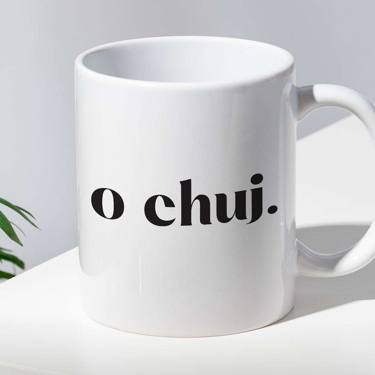 Kubek z nadrukiem "o chuj."