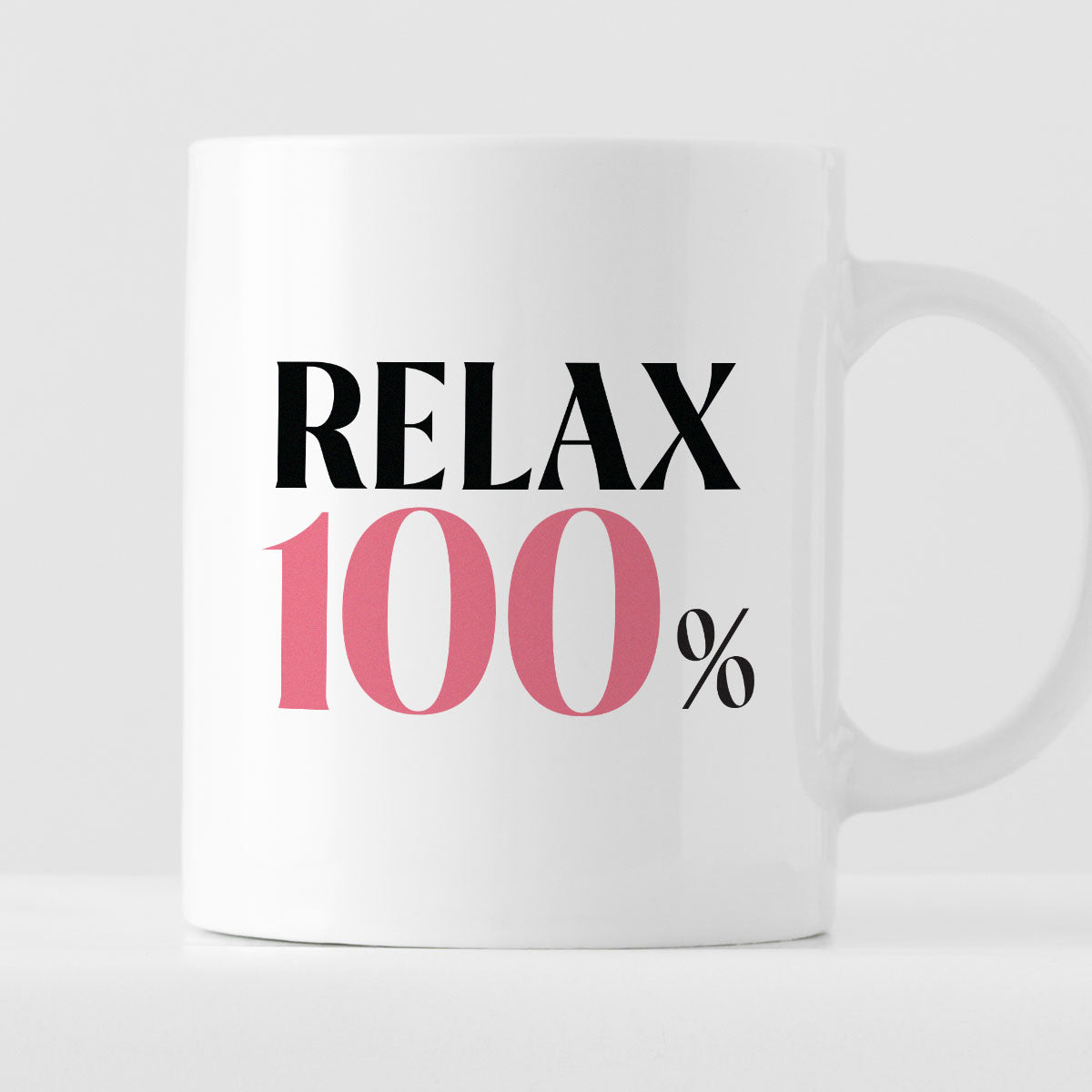 Kubek z nadrukiem "RELAX 100%"