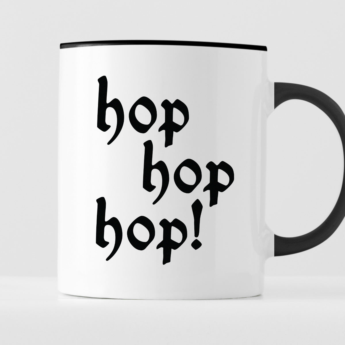 Kubek z nadrukiem "hop, hop, hop!"