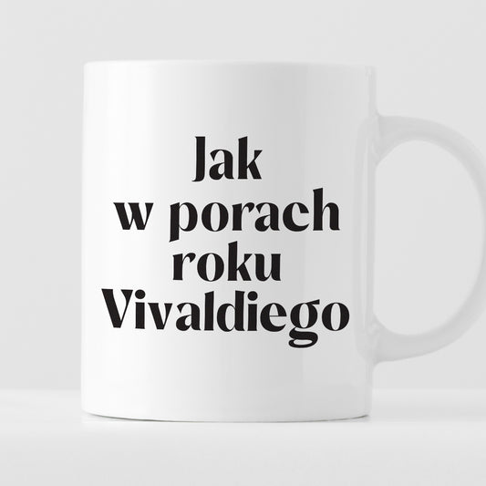 Kubek z nadrukiem "Jak w porach roku Vivaldiego" 330 ml