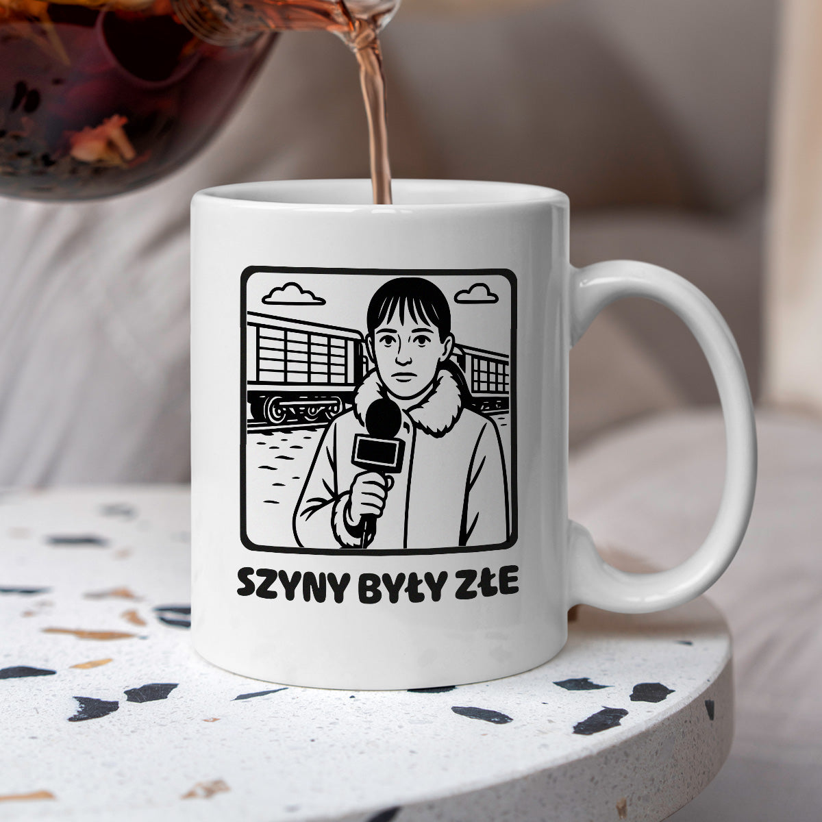 Kubek z nadrukiem - HITY POLSKIEGO INTERNETU - "Szyny były złe..."