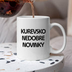Kubek z nadrukiem - "kurevsko nedobre novinky"