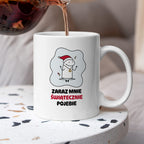 Kubek świąteczny mem "Zaraz mnie świątecznie pojebie"