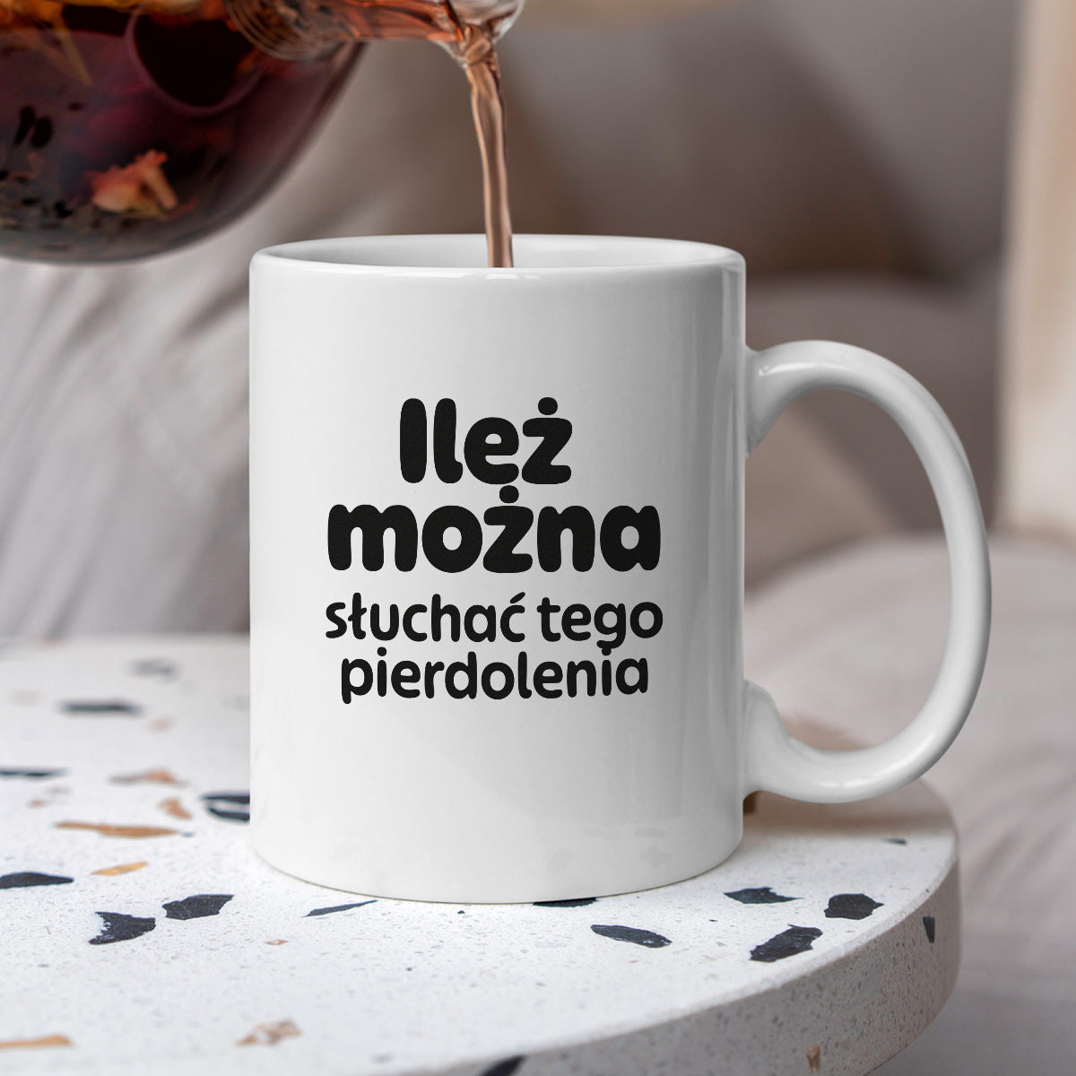 Kubek z nadrukiem - "Ileż można słuchać tego pierdolenia"