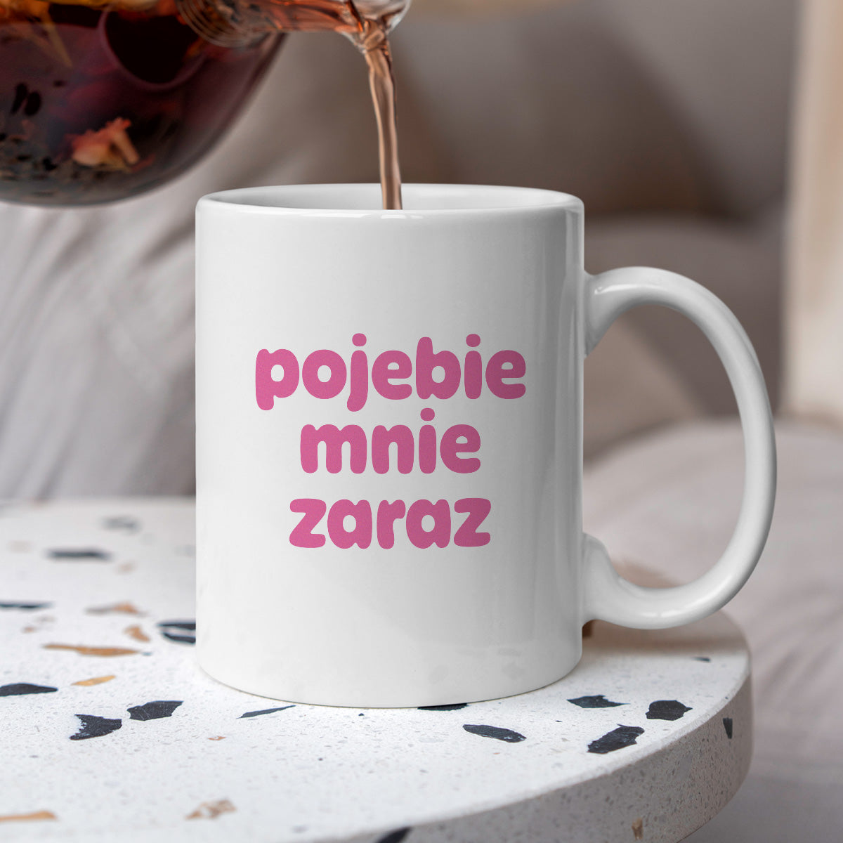 Kubek z nadrukiem "pojebie mnie zaraz" v2