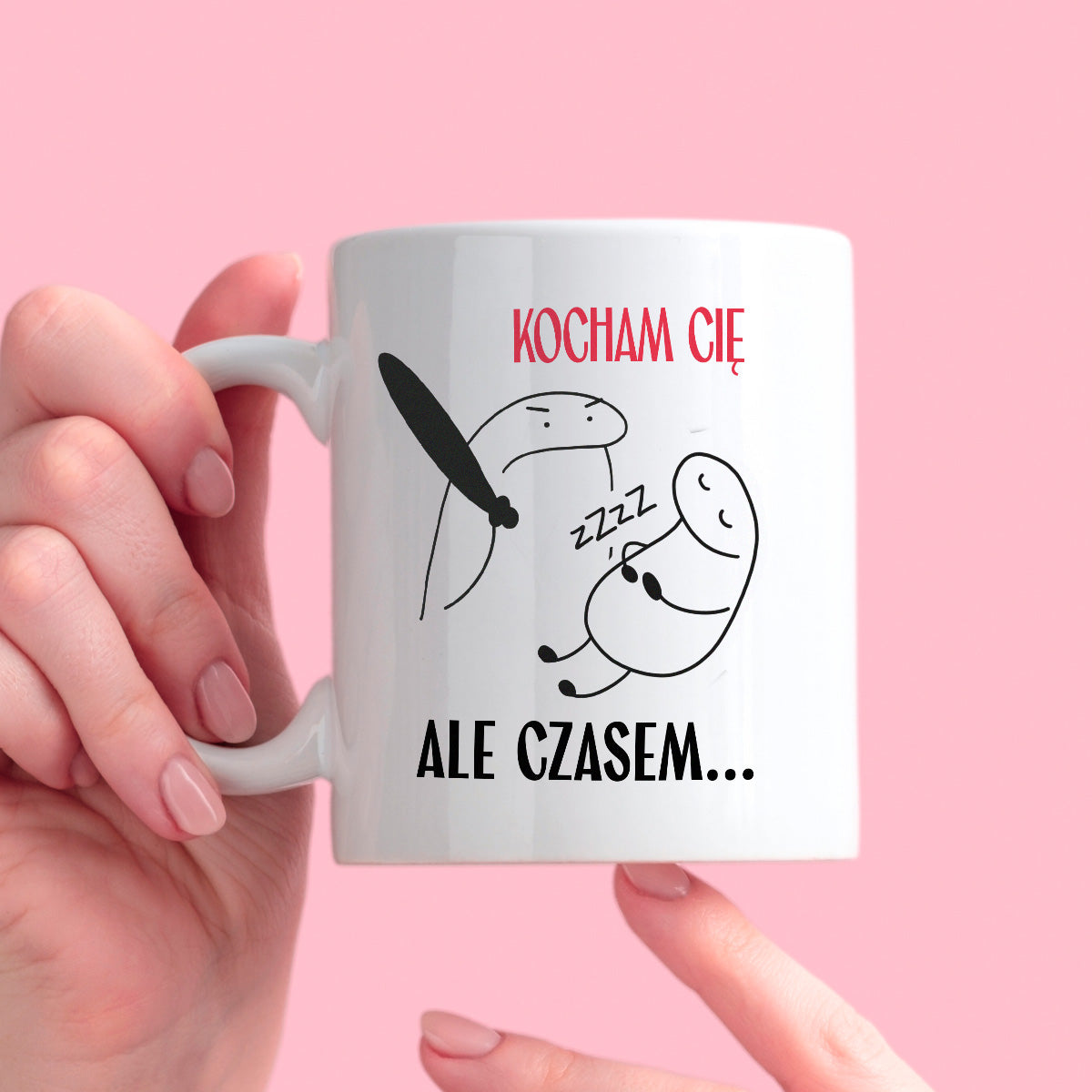 Kubek z nadrukiem "Kocham Cię, ale czasem..." - WALENTYNKI  - FB