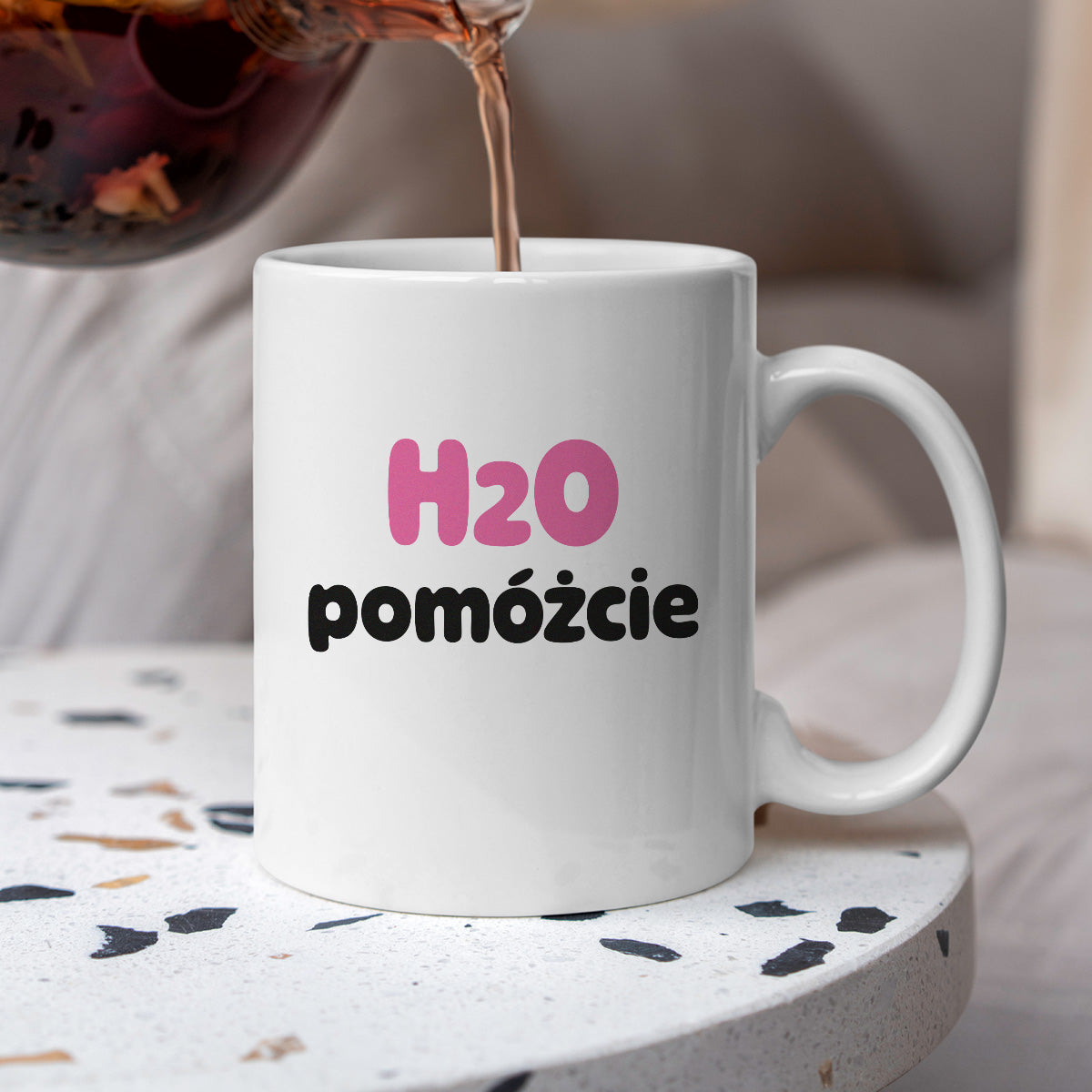 Kubek z nadrukiem - "H2O pomóżcie"
