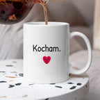 Kubek z nadrukiem - "Kocham."