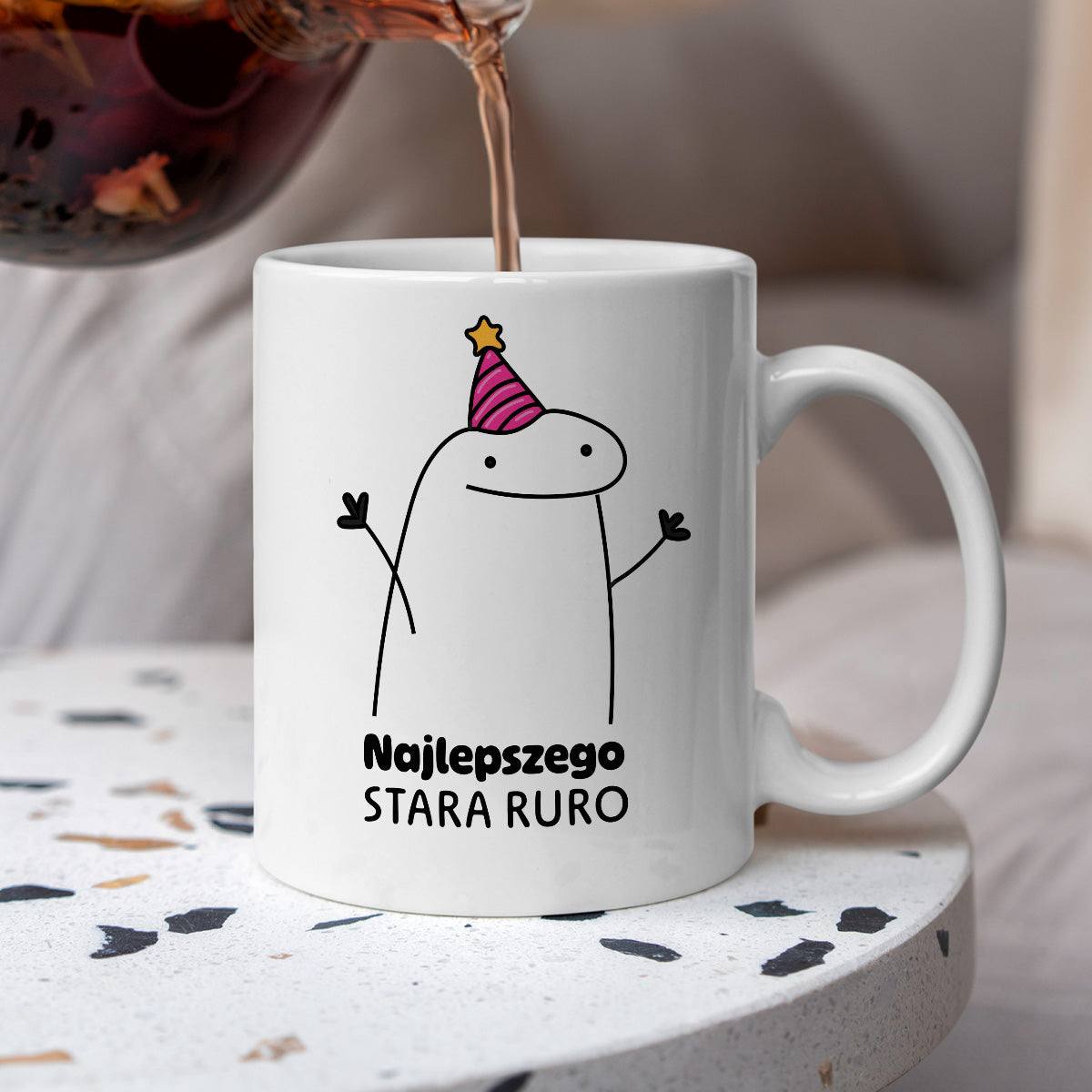 Kubek z nadrukiem - "Najlepszego stara ruro"