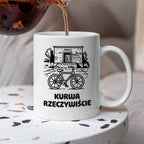 Kubek z nadrukiem - HITY POLSKIEGO INTERNETU - PAWEŁ JUMPER - "Kurwa rzeczywiście"