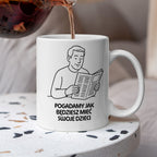 Kubek z nadrukiem "Pogadamy jak będziesz mieć swoje dzieci" - Cytaty TATY - DZIEŃ TATY