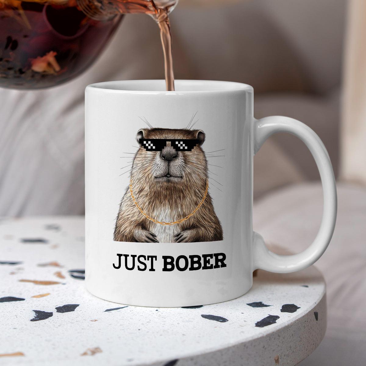 Kubek z nadrukiem "Just bober"