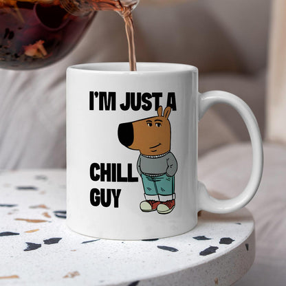 Kubek z nadrukiem "Just a chill guy"