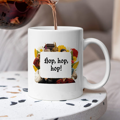 Kubek z nadrukiem "Hop, hop, hop!" NOWE 1670