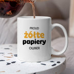 Kubek z nadrukiem - "PROUD żółte papiery OWNER"