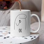 Kubek z nadrukiem "OK"