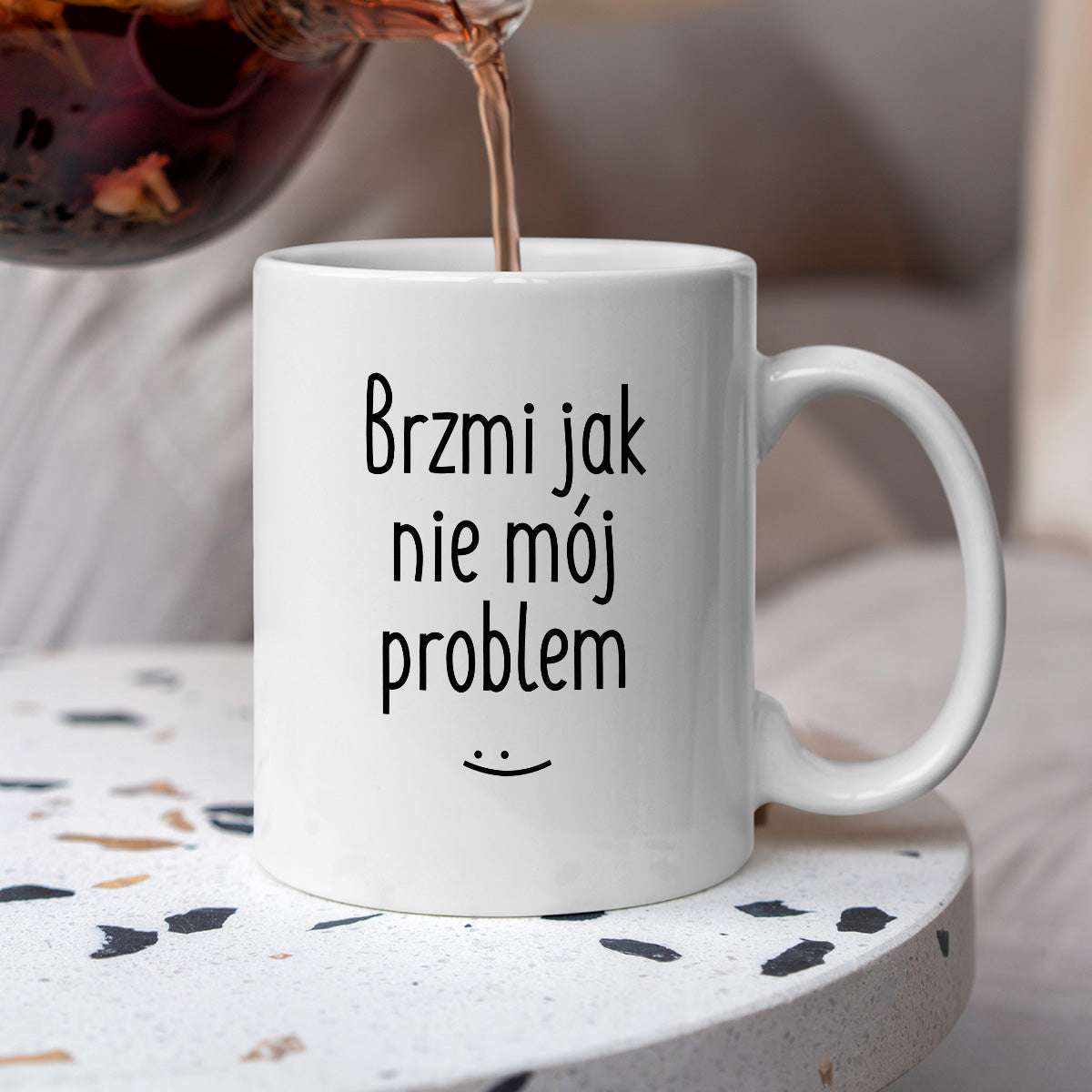 Kubek z nadrukiem "Brzmi jak nie mój problem :)" FB