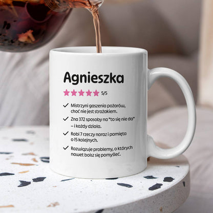 Kubek MISTRZYNI z imieniem