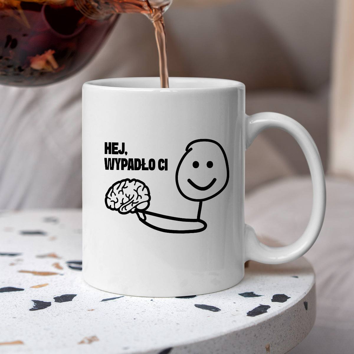 Kubek z nadrukiem "Hej, wypadło Ci"