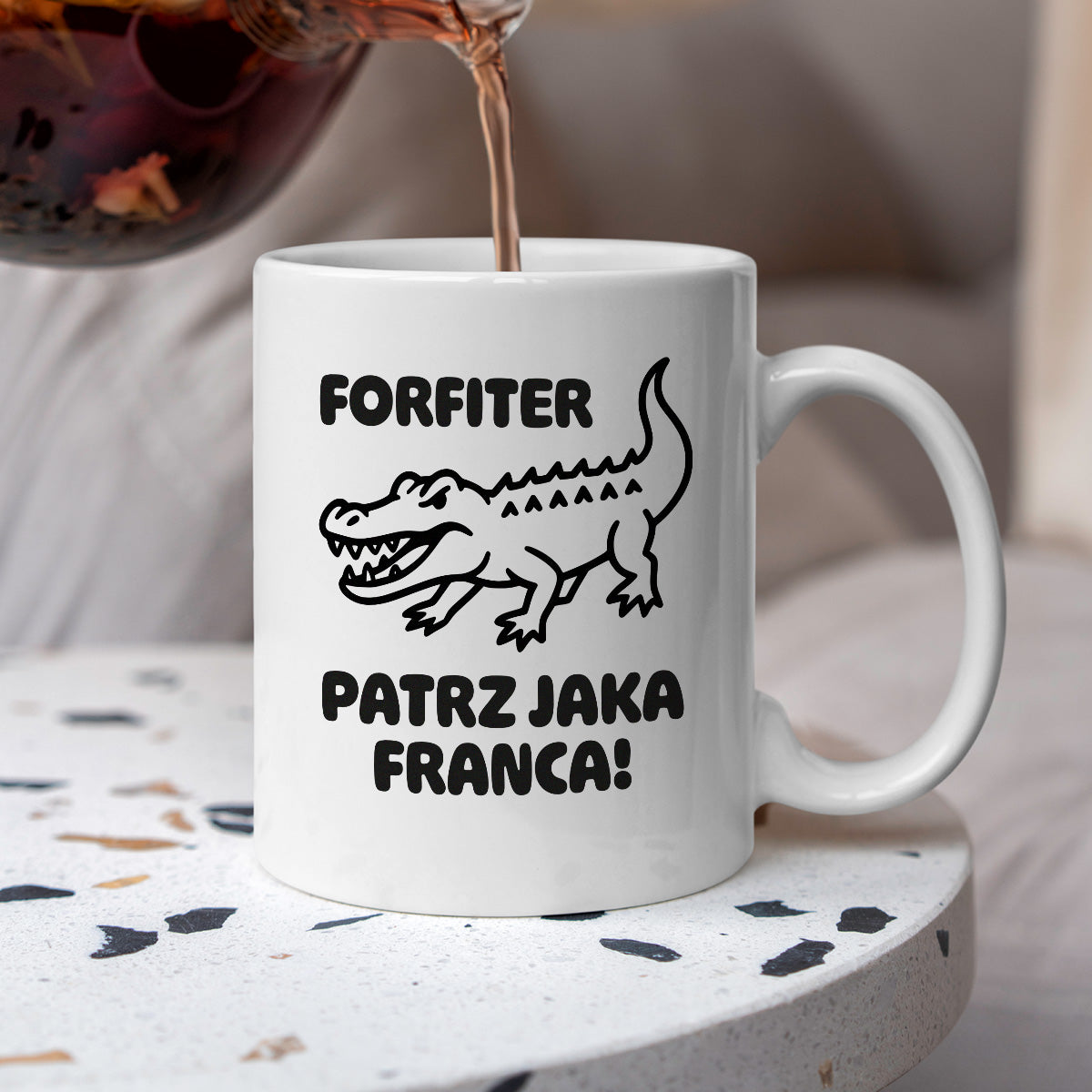 Kubek z nadrukiem - HITY POLSKIEGO INTERNETU - "Forfiter - patrz jaka franca"