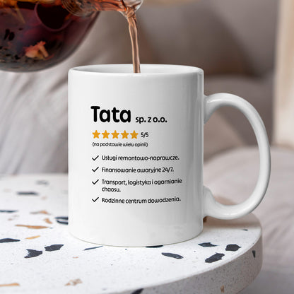 Kubek z nadrukiem - "Tata spółka z o.o."