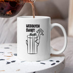 Kubek świąteczny z GĄSKĄ - "WESOŁYCH ŚWIĄT"
