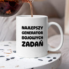 Kubek z nadrukiem - "Najlepszy generator bojowych zadań"