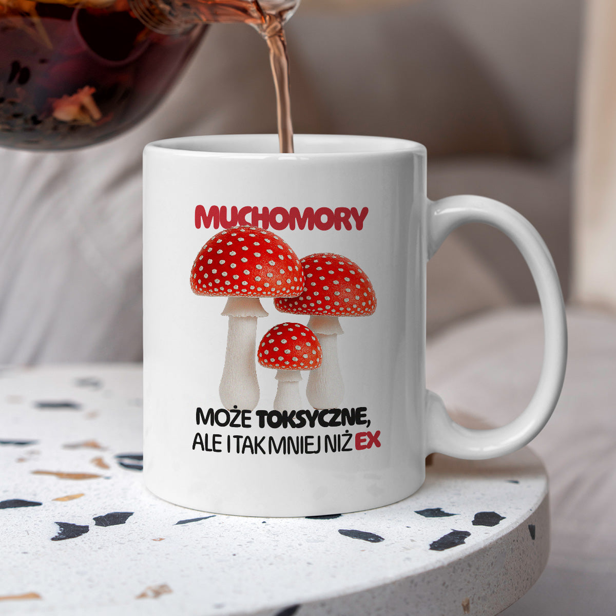 Kubek z nadrukiem "Muchomory"