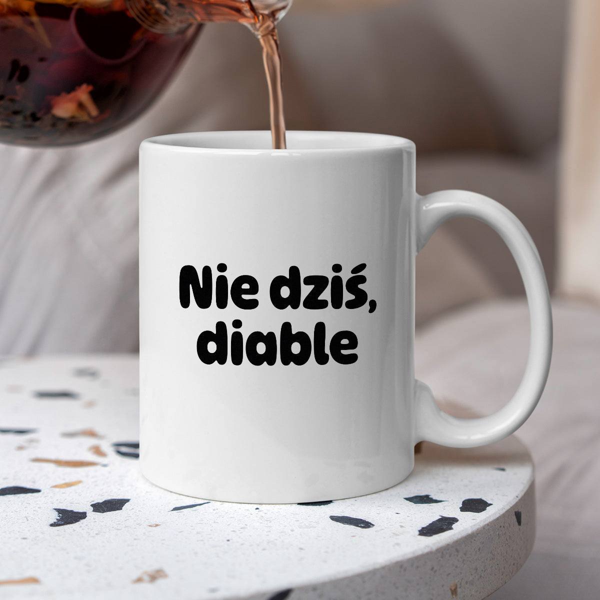 Kubek z nadrukiem - "Nie dziś, diable"
