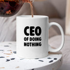 Kubek z nadrukiem - "CEO of doing nothing"