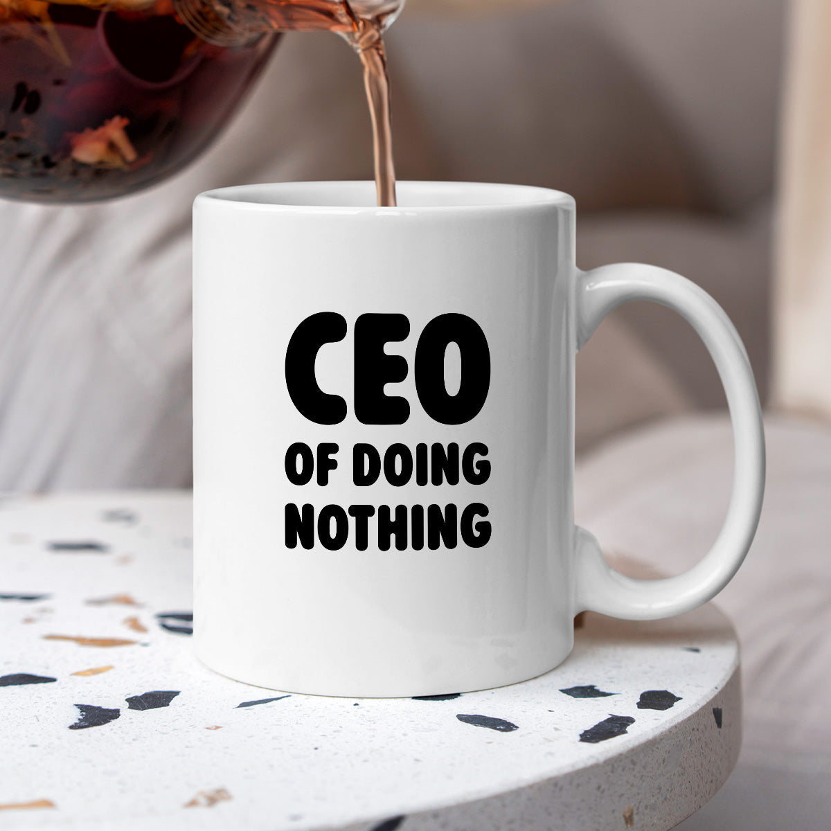 Kubek z nadrukiem - "CEO of doing nothing"