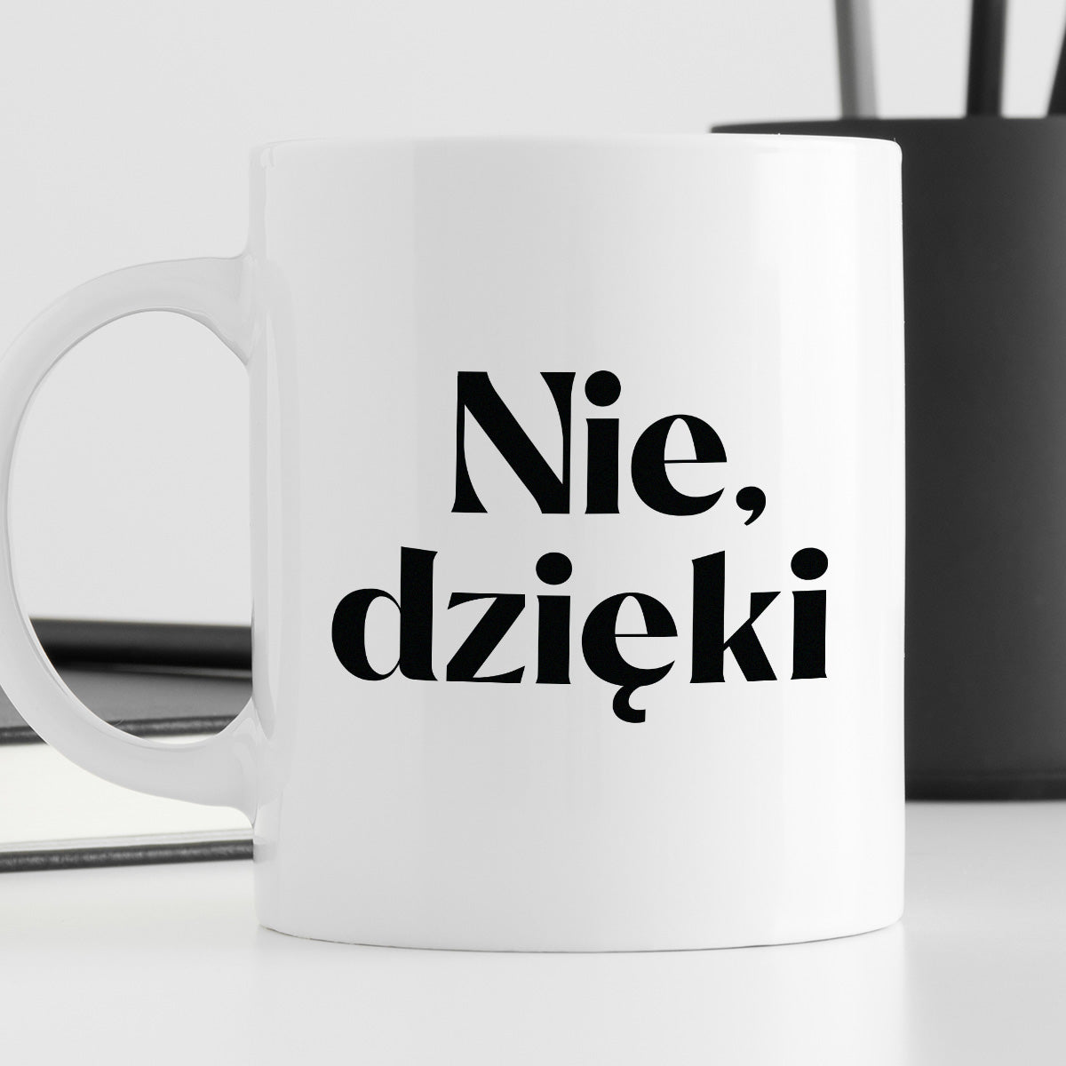 Kubek z nadrukiem "Nie, dzięki"