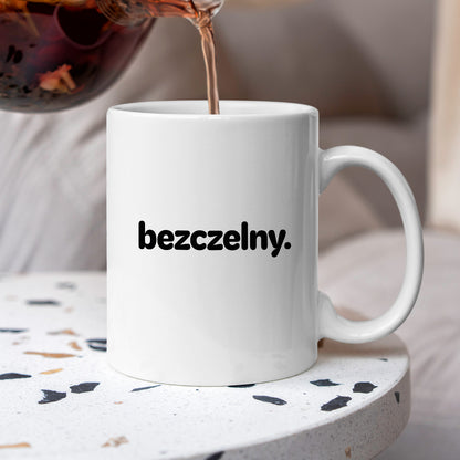 Kubek z nadrukiem - "bezczelny."
