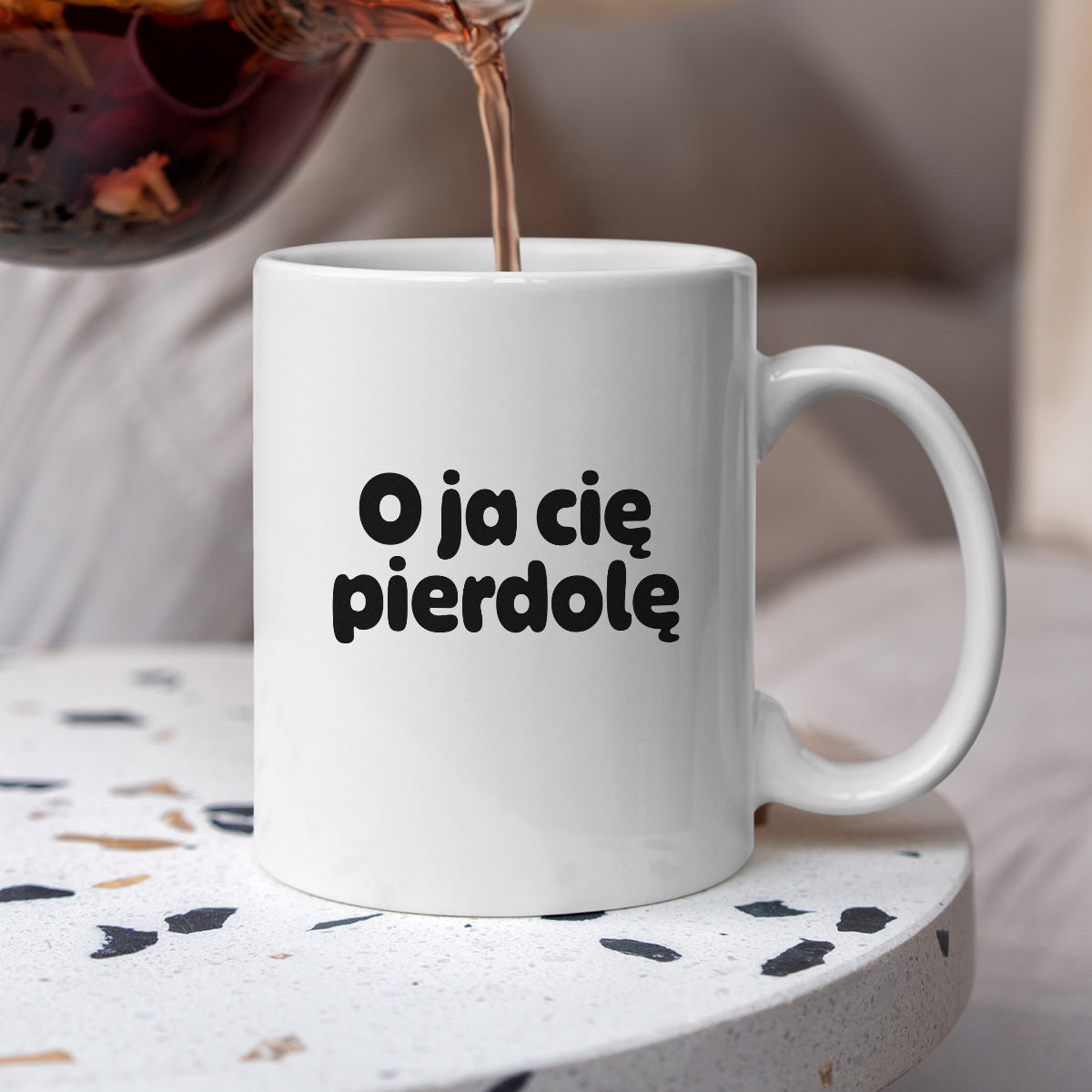 Kubek z nadrukiem - "O ja cię pierdolę"