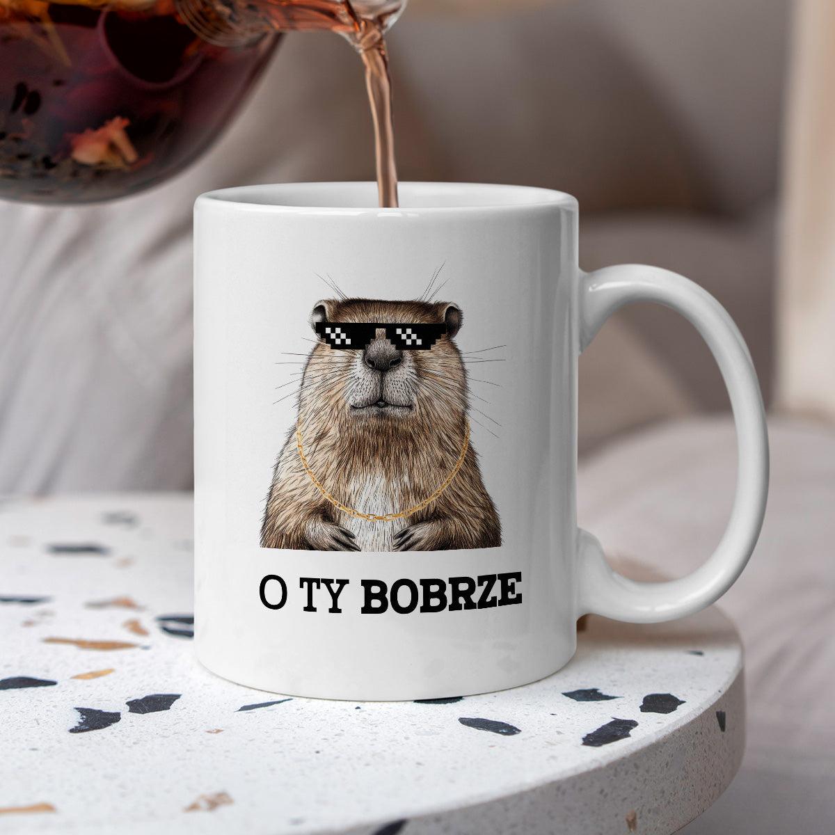 Kubek z nadrukiem "O Ty bobrze"