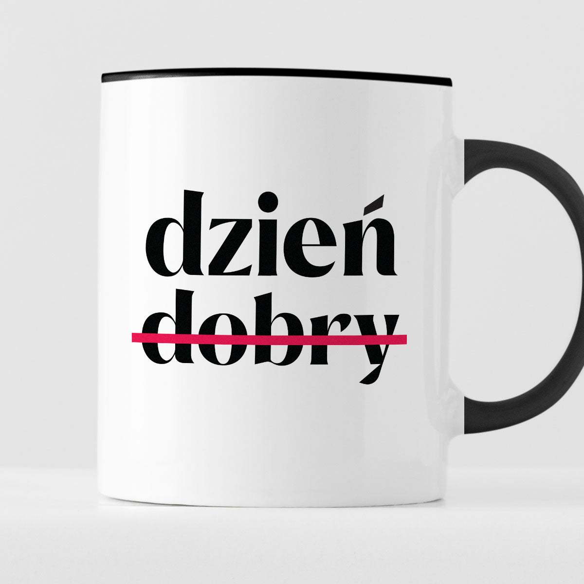 Kubek z nadrukiem "dzień (nie)dobry"