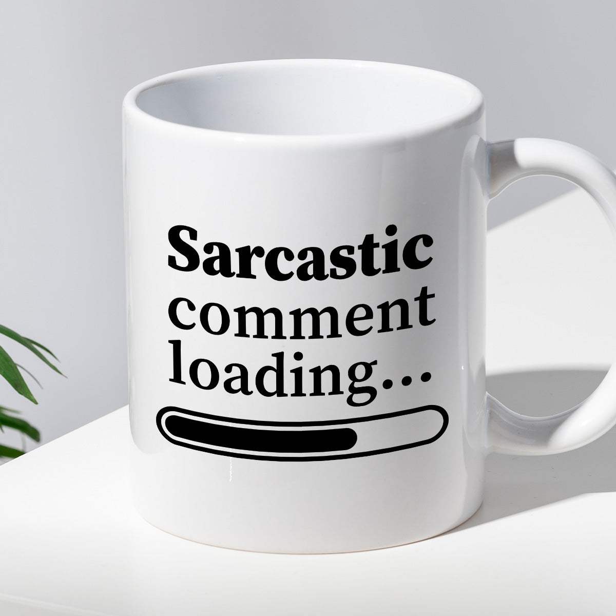 Kubek z nadrukiem "Sarcastic comment loading…"